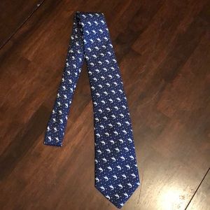Vineyard Vines Tie Dark Blue- Marlin Pattern!